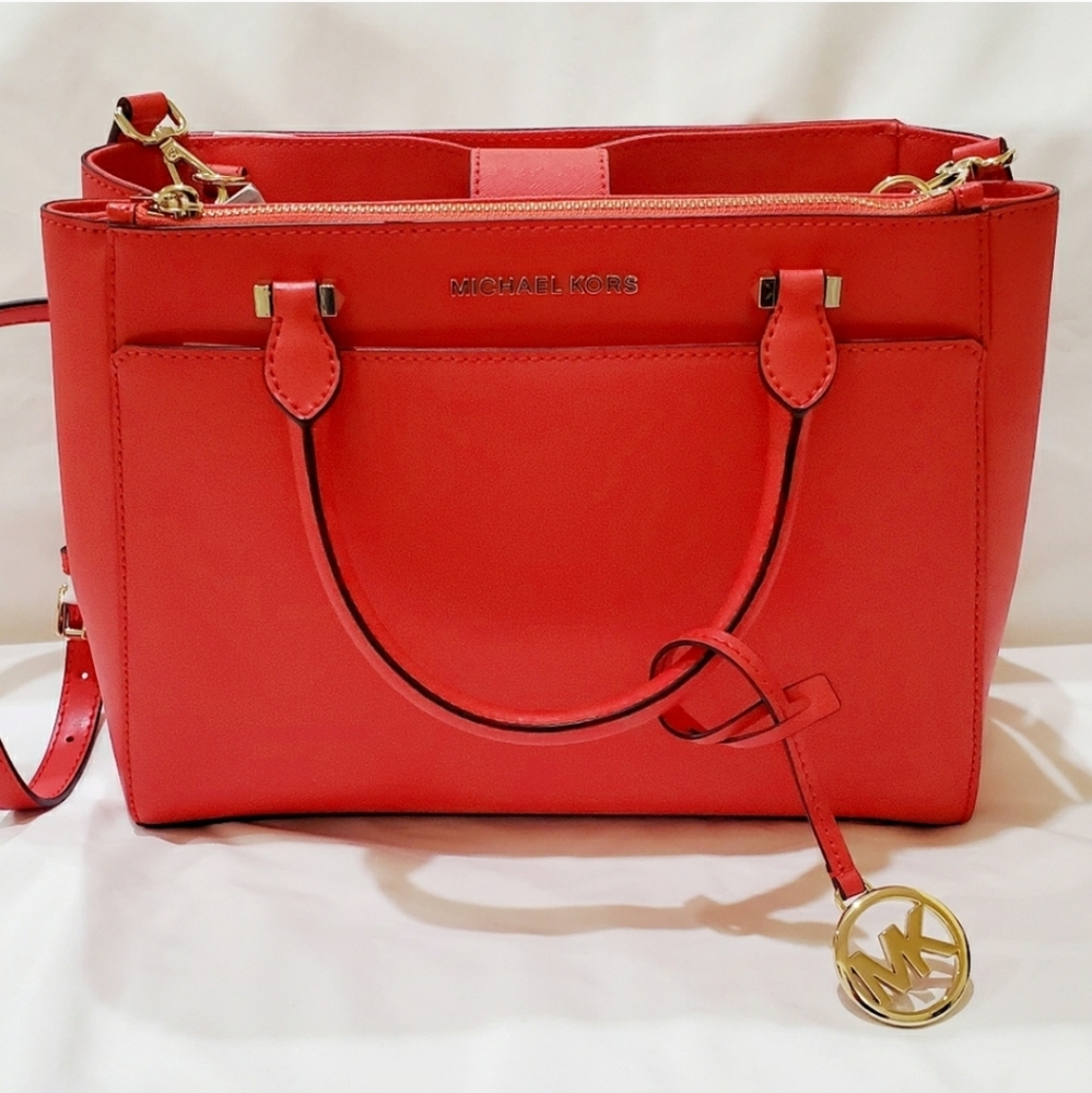 MICHAEL KORS Gibson Large Satchel Like-New Condition